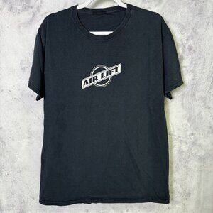Vintage Air Lift T Shirt Mens Large Black Short Sleeve Y2K
